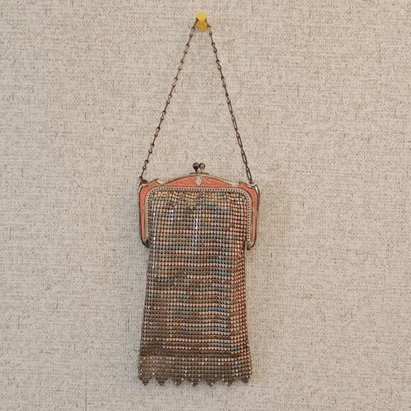 Whiting and Davis Mesh vintage evening bag purse flapper style - Picture 2 of 6